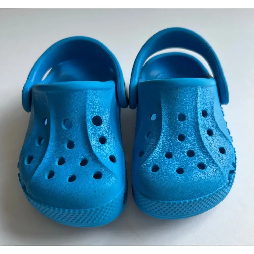 Crocs Baya Clog Blue Toddler Sz 5 Slip On Excellent